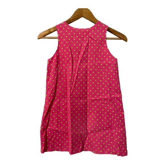 Bailey Boys pink whale cord jumper dress lime green polka dots size 6 - Picture 3 of 7